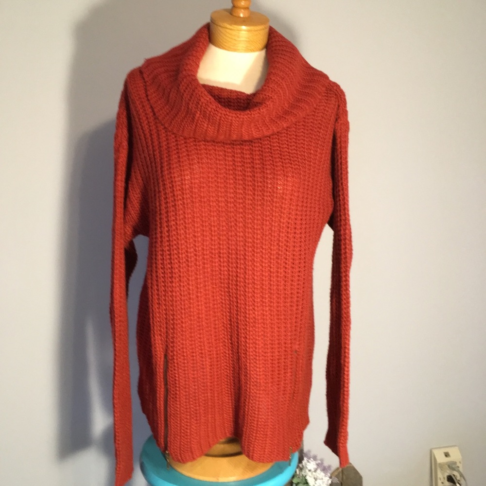 Comfy Rust color turtleneck